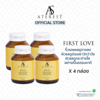 Astaxanthin + สารสกัด 12 ชนิด First Love by Aterest Resveratrol CoQ10 Olive Extract Red Orange และ Ceramide (4 กระปุก 120 ซอฟต์เจล)