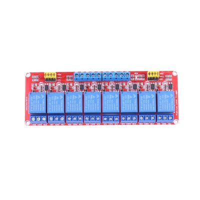 โมดูลรีเลย์8ช่องสัญญาณควบคุมรีเลย์ทริกเกอร์ระดับสูงและต่ำพร้อม Optocoupler