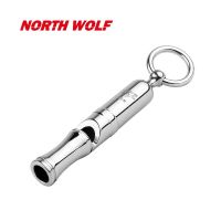 2021 New Fashion Outdoor Survival Whistle Titanium Alloy Hand polished Treble Whistle Survival kits