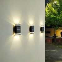 1/2/4/6/8pcs Solar LED Wall Lamp Outdoor IP65 Waterproof Home Garden Decor Lights for Balcony Backyard Landscape Solar Light