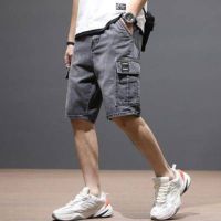 COD ✚✤☏ The Neonatal Shop34uilk9iy Seluar pendek lelaki short Denim Men Loose Large Size Thin pants