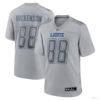 NFL Detroit Lions Jersey T.J. Hockenson Football Tshirt Gray Atmospheric Sports Tee Fans Edition Plus Size