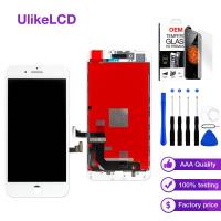 AAAA หน้าจอ LCD สำหรับ iPhone 7 plus ชุดจอแสดงผล LCD Digitizer ไม่มีพิกเซลที่ตายแล้วพร้อมจอ LCD ทดแทนแบบสัมผัส 3D