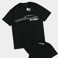 Kaos Baju Mobil BMW E36 Side Kaos Otomotif - Karimake - V1 HITAM, S