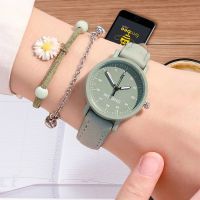 Womens Watch PU Leather Strap Women Quartz Watches Waterproof Round Dial Retro Bracelet Watch Ladies Girls Wristwatch