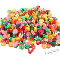 【Ready Stock】 卐℗ C30 100PCS Fruit Beads Polymer Clay Beads Spacer Beads DIY Jewelry Making