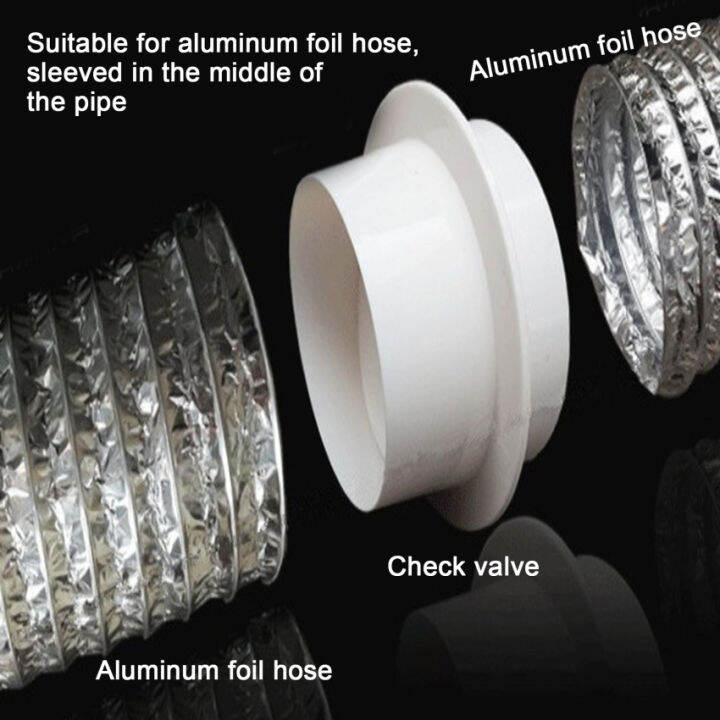 Draft Blocker Damper Ventilation Check Valve Draught Back Shutter For