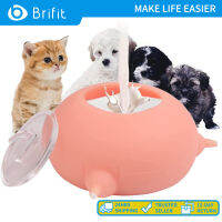 Brifit ซิลิโคน Pet Feeder 3 เครื่องให้อาหารพยาบาลแบบแยกส่วนสามารถทำความสะอาดได้ความจุ 200 มล. พร้อมฝาปิดเหมาะสำหรับให้อาหารสุนัขและแมวขนาดเล็ก