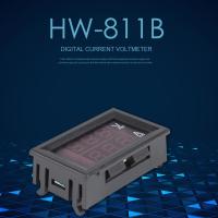 เครื่องวัดแรงดันไฟฟ้าแบบดิจิตอลขนาดเล็ก HW-811แอมมิเตอร์กระแสตรง100V 50A แผงมิเตอร์พร้อมปัด