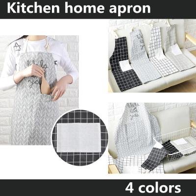 ผ้ากันเปื้อนฝ้ายลินินญี่ปุ่นสำหรับใช้ในบ้านร้านครัวที่บ้าน