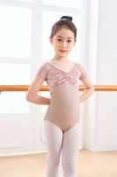 ❐✤ Ballet Dance Leotard Children Short Sleeve Practice Ballet Dancing Wear Girls High Quality Gymnastics Dance Leotards