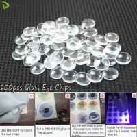 DEMI 100pcs 14mm ใหม่ ดัดแปลง เครื่องประดับ ตุ๊กตาบลายธ์ งานฝีมือ DIY ชิปอายแก้ว อัญมณีเวลา