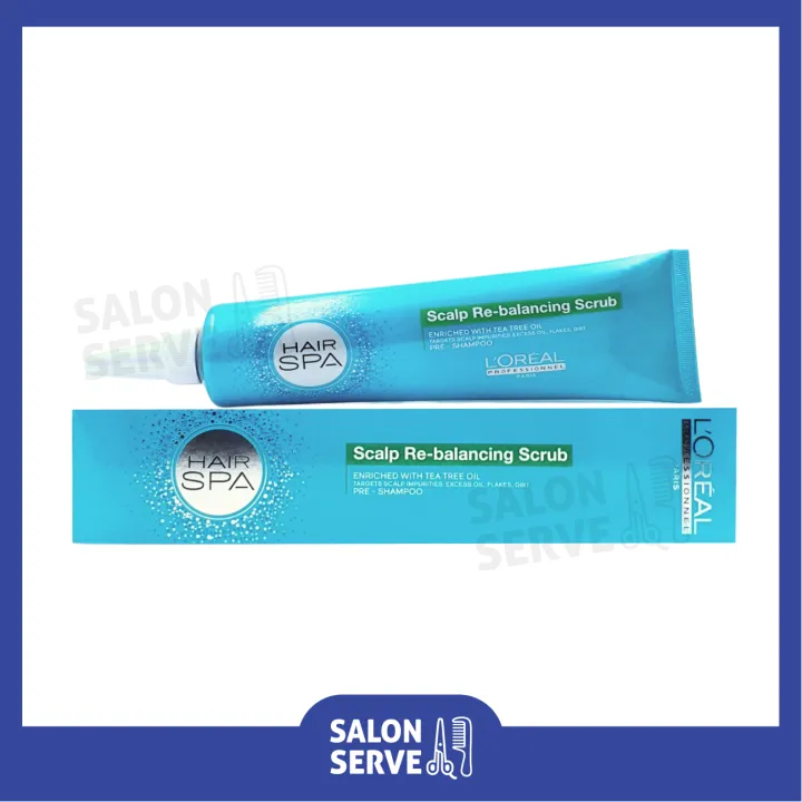 ทรีทเม้นท์ Loreal Hair Spa Scalp Re Balancing Scrub ลอรีอัล แฮร์สปา สกัลป์ รี บาลานซิ่ง สครัป 7012