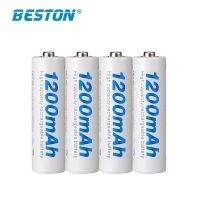 【ส่งของจากประเทศไทย】BEATY ถ่านชาร์จ AA BESTON 1200mAh 1.2V จำนวน 4 ก้อน ฟรีกล่องใส่ถ่าน คุณภาพสูง ราคาถูก