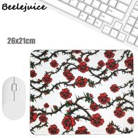 Feminist Rose Flowers Mouse Pad Office Desk Mat Desktop Accessories Rubber School Supplies Desk Organizer Computer Games Pad