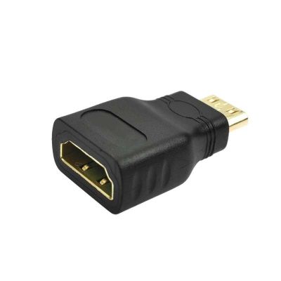 ：“{》 D Mini Male HDMI-Compatible To Standard HDMI-Compatible Female Extension Adapter Female To Male F-M HDMI-Compatible Converter