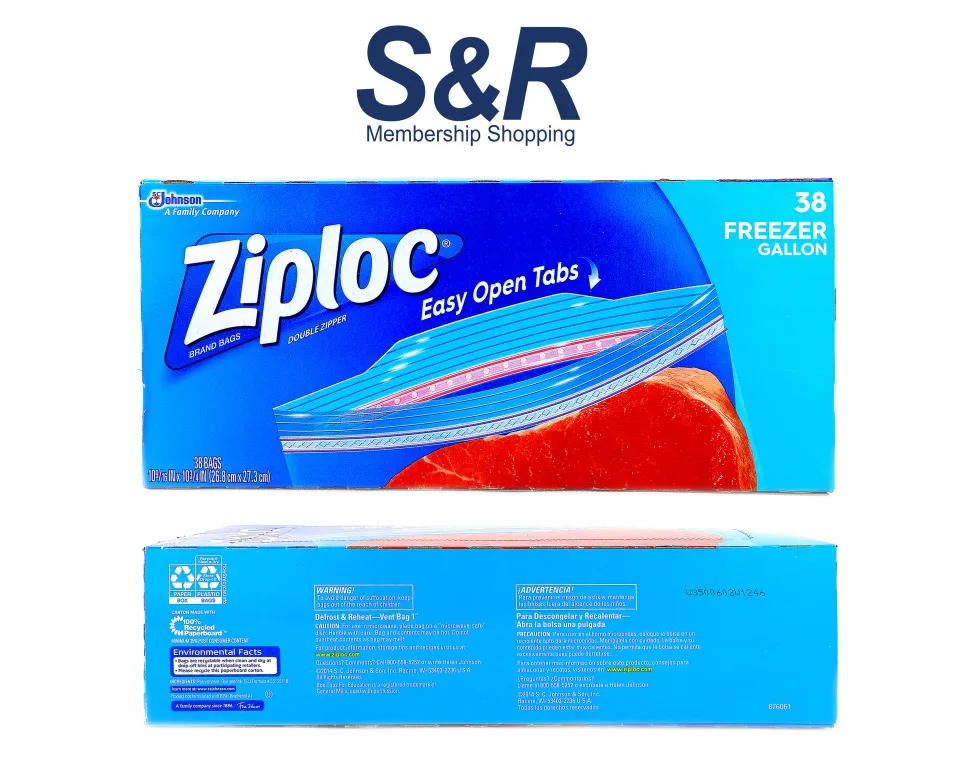 Ziploc Freezer Bags Easy Open Tab Gallon 38 Ct - GJ Curbside