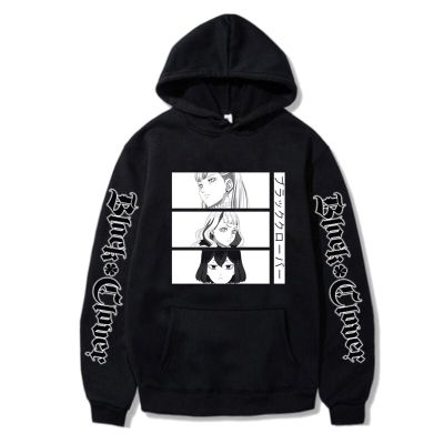 Oversized Anime Black Clover Hoodies Cool Style Men Women White Daily Cartoon Fans Tops For Boys Spring Autumn Size Xxs-4Xl