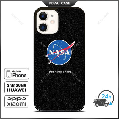 Nasa I Need My Space Phone Case for iPhone 14 Pro Max / iPhone 13 Pro Max / iPhone 12 Pro Max / XS Max / Samsung Galaxy Note 10 Plus / S22 Ultra / S21 Plus Anti-fall Protective Case Cover