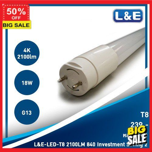 โคมไฟ-ลูกค้าใหม่ลดอีก5-โคมไฟ-led-โคมไฟแต่งบ้าน-l-amp-e-หลอดไฟ-led-t8-2100lm-18w-investment-saving-2-4000k-cool-white-โคมไฟตั้งโต๊ะ-โคมไฟอ่านหนังสือ