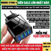 Củ Sạc Nhanh Chuẩn Quick Charge 3.0 20W Loại Xịn Sạc An Toàn Không Nóng Máy