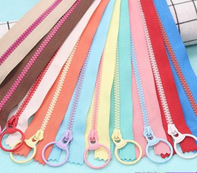 2pcs 15cm/20cm/30cm/40cm  Resin Zippers Pull Ring Zipper Head DIY Sewing Handwork Bag Garment Accessory Door Hardware Locks Fabric Material