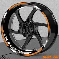 สำหรับ KTM สติกเกอร์ Duke790 DUKE 790ล้อรถจักรยานยนต์กระทะล้อรูปลอกแถบสะท้อนแสงเทปอุปกรณ์เสริมกันน้ำ