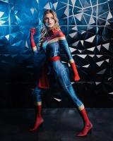 Adults Kids Female Halloween Carol Danvers Cosplay Costume Superhero Zentai Suit Woman Girls Bodysuit