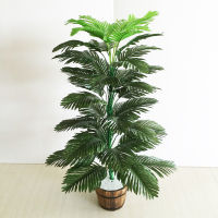 90cm 39 Leaves Artificial Palm Plants Large Tropical Tree Fake Monstera nch Silk Palm Leafs Without Pot For Home Garden Decor