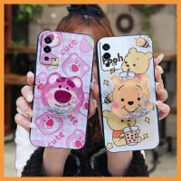 Silicone Original Phone Case For OPPO A55 4G Cartoon foothold Waterproof Fashion Design New Arrival glisten TPU Cover