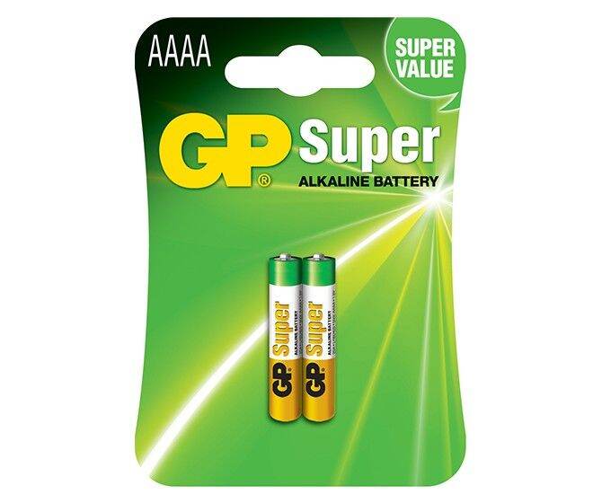 ถ่าน-gp-super-alkaline-ขนาด-aaaa-1-5v-1-แพค-2-ก้อน-ของแท้-สามารถออกใบกำกับภาษีได้