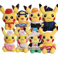 20-25ซมใหม่โปเกมอนยัดของเล่น Pikachu กำมะหยี่ Pichu Raichu การ์ตูนจี้ตุ๊กตาฟิกเกอร์อนิเมะของขวัญวันเกิดสำหรับเด็กน่ารัก QQ-29คริสต์มาส