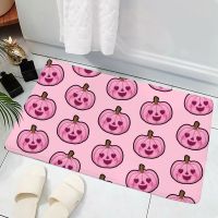 CLOOCL Soft Flannel Plush Doormat Halloween Pumpkin Spider Web 3D Print Kitchen Mat Living Room Entrance Floor Mat 40cmx60cm