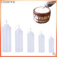 CHANFEN พร้อมฝาปิดขวดอุปกรณ์ตกแต่งเค้กช็อคโกแลตอบของหวานขนมปังขวดบีบบ้านและห้องครัว