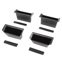 Door Side Storage Box Door Armrest Tray Organizer for Dodge RAM 1500 2018-2021 Accessories 4PCS Black