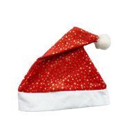 [COD] Hot-selling hat gift decoration gold thread five-pointed star velvet brushed cross-border childrens adult