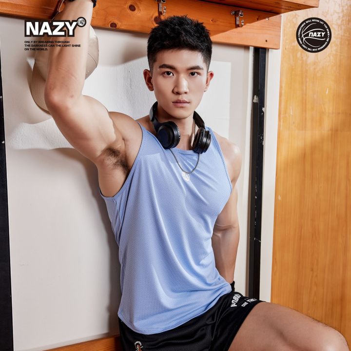 nazy-เสื้อกั๊กแห้งเร็วผ้าไหมน้ำแข็งลายสับปะรดแบรนด์แฟชั่นดั้งเดิมชุดฝึกซ้อมการแข่งขันสำหรับผู้ชายเสื้อบาสเก็ตบอลน้ำหนักเบา