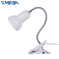 Adjustable Reading Light Novelty Desk Book Lights Clip E27 Led Working Lamp 360 Degree Twisted Flexible Metal Tubing Table Lamps