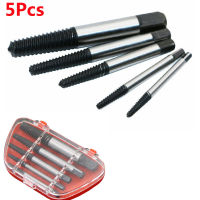 【2023】Broken Screw Remover Extractor เจาะ Bits 5Pcs Steel Durable Easy Out Remover Center Drill Damaged Bolts Remover เครื่องมือเจาะ