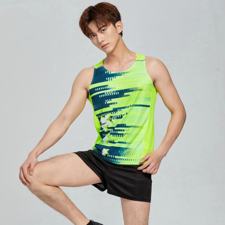 Track and field sportswear Shorts and Vest Running Sets for men