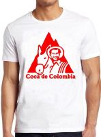 Pablo Escobar Donkey Coca De Colombia วินเทจ เย็น ของขวัญ เสื้อยืด 437