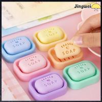 JINGWEI 3pcs การจำลองแบบจำลอง ยางลบสบู่และสบู่ น่ารักน่ารักๆ สนุกกับการ เครื่องเขียนยางลบลบ สร้างสรรค์และสร้างสรรค์ ความงามสวยงาม ผลิตภัณฑ์สำหรับนักเรียน นักเรียนก็อก