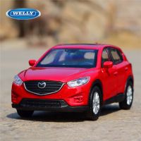 Welly 1:36 MAZDA CX 5 Alloy Car Model Diecasts Metal Toy Vehicles Pull Back Car Model High Simulation Collection Childrens Gifts