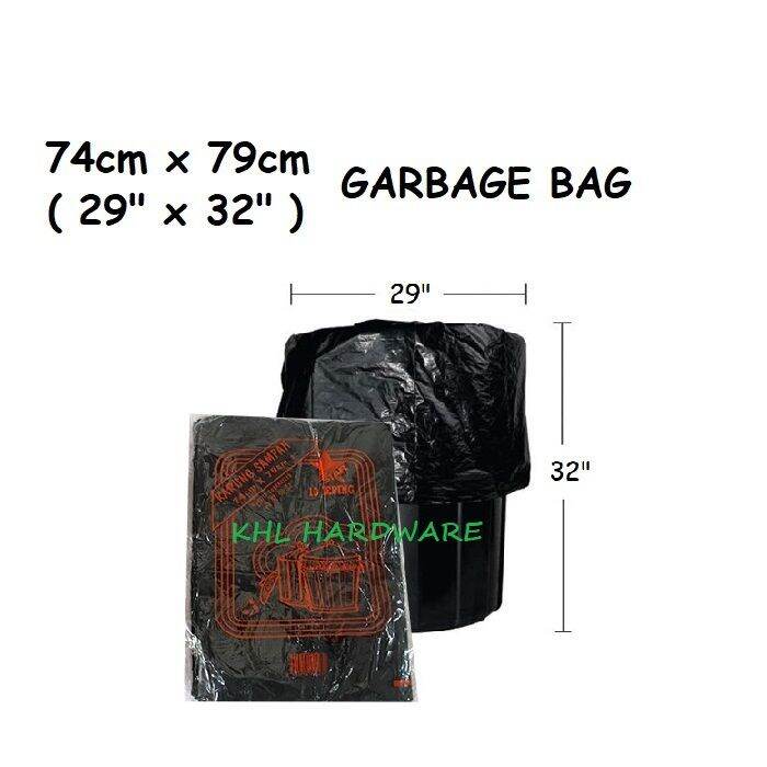[KHL] 74cm x 79cm Garbage Bag (10 pieces)/ Disposal Bin Bags/Rubbish