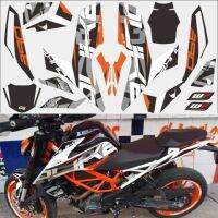 สติ๊กเกอร์ติดรถมอเตอร์ไซค์สีส้ม3M ถนนหนารูปลอกดัดแปลงสำหรับ KTM DUKE 390 2017-2018ปี