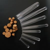 【CW】❒✶✳  All Size Transparent Plastic Test Tube With Stopper U-shape Bottom Laboratory Or Wedding Favours Spice