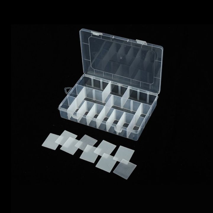 ลูกปัด-lalangbeads-ชิ้นส่วนฝาโปร่งใสกล่องพลาสติกกล่องกล่องเก็บชิ้นส่วนอิเล็กทรอนิกส์มาใหม่ล่าสุด24ช่อง