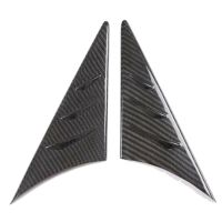 2 Piece Car Triangular Spoiler Trim Side Triangular Spoiler Trim Real Carbon Fiber for