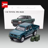 JKM 1/64 TOYOTA Hilux Model Car Alloy Diecast Toys Classic Super Racing Car Vehicle For Children Gifts Die-Cast Vehicles