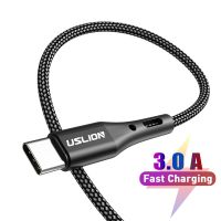 Uslion สายสำหรับข้อมูล Usb Type C แบบ3a S10 Redmi มือถือซัมซุง Galaxy Xiaomi ชาร์จ Huawei Note S9ชาร์จเร็ว7เครื่องชาร์จโทรศัพท์